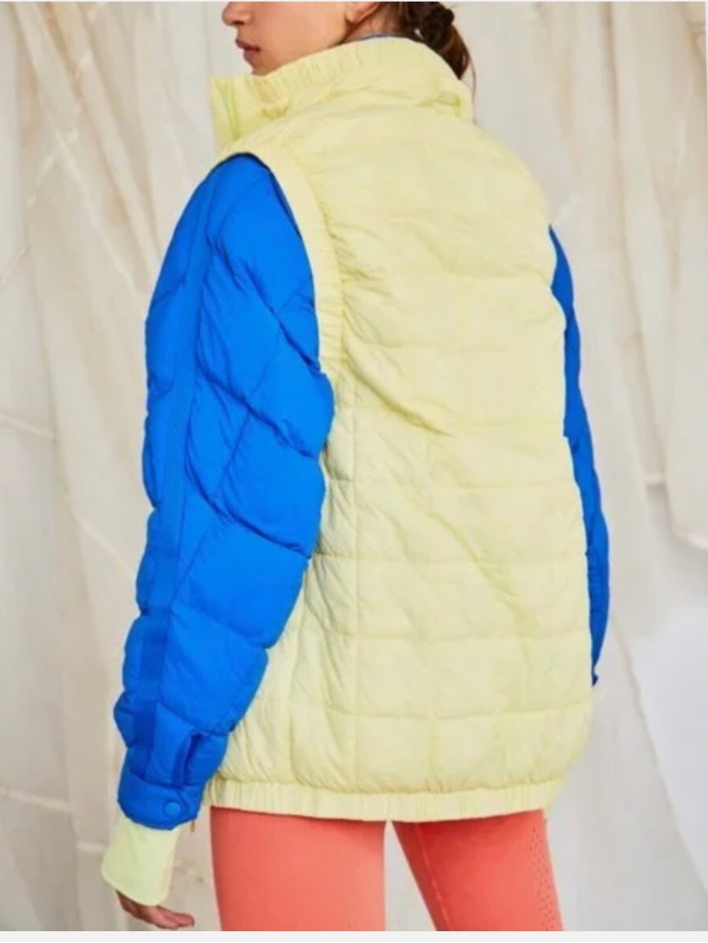 Free People Movement Piper Packable Vest (Neon Green; Size Medium)